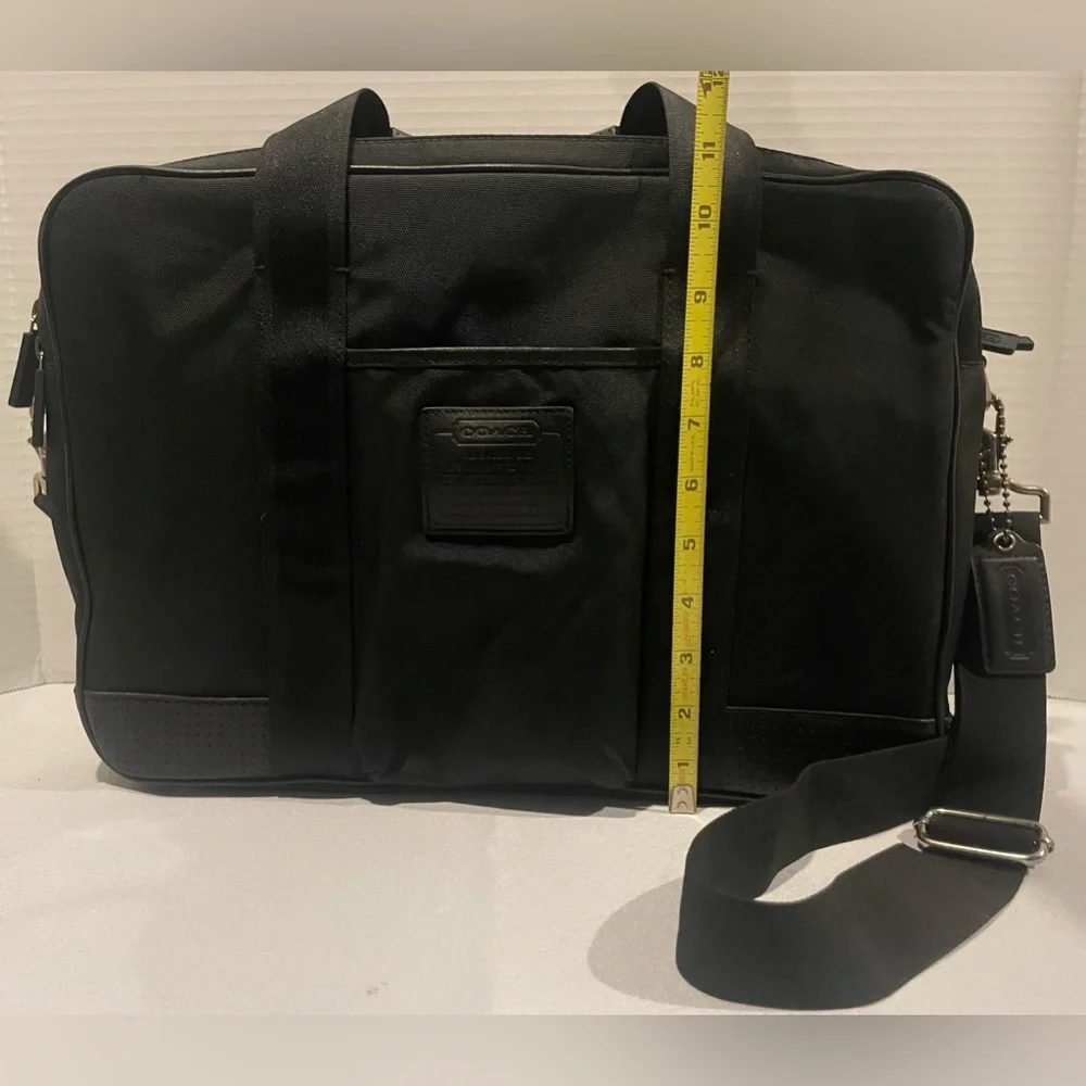 Coach Black Nylon Laptop Bag with Adjustable Strap